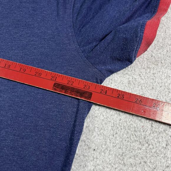 Team USA Shirt L Mens Short Sleeve Soccer Football Ringer Umbro - Picture 12 of 12